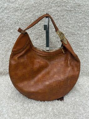 GUCCI Horsebit Embossed Glam Hobo Handbag